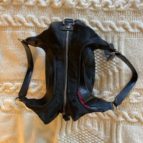 Coach Black Signature Canvas and Leather Madison Hobo Bag - Picture 7 of 15